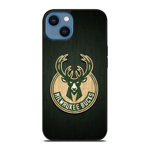 MILWAUKEE BUCKS WOODEN LOGO iPhone 14 Case Cover