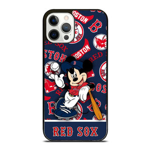 BOSTON RED SOX MICKEY MOUSE iPhone 12 Pro Case Cover