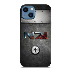 N7 MASS EFFECT METAL LOGO iPhone 14 Case Cover N7 MASS EFFECT METAL LOGO iPhone 14 Case Cover
