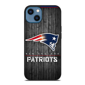 NEW ENGLAND PATRIOTS WOODEN LOGO iPhone 14 Case Cover