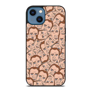 NICOLAS CAGE CARTOON COLLAGE iPhone 14 Case Cover NICOLAS CAGE CARTOON COLLAGE iPhone 14 Case Cover