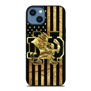 NOTRE DAME FIGHTING IRISH GOLD iPhone 14 Case Cover NOTRE DAME FIGHTING IRISH GOLD iPhone 14 Case Cover