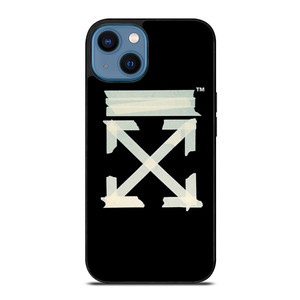 OFF WHITE TAPE LOGO iPhone 14 Case Cover OFF WHITE TAPE LOGO iPhone 14 Case Cover