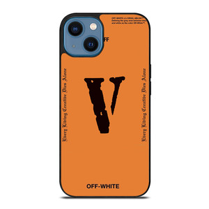 OFF WHITE V LONE LOGO iPhone 14 Case Cover OFF WHITE V LONE LOGO iPhone 14 Case Cover
