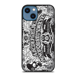 OUIJA BOARD BLACK AND WHITE iPhone 14 Case Cover OUIJA BOARD BLACK AND WHITE iPhone 14 Case Cover