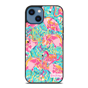 PATTERN LILLY PULITZER FLAMINGO iPhone 14 Case Cover
