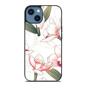 PINK ORCHID FLOWER iPhone 14 Case Cover