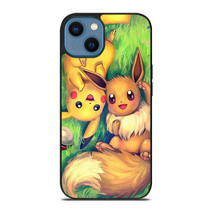 POKEMON EEVEE AND PIKACHU iPhone 14 Case Cover POKEMON EEVEE AND PIKACHU iPhone 14 Case Cover