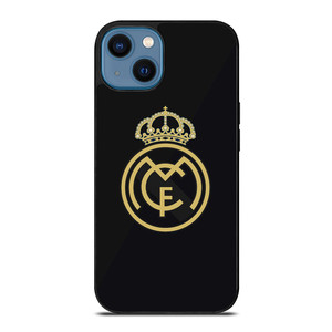 REAL MADRID CF LOGO BLACK iPhone 14 Case Cover REAL MADRID CF LOGO BLACK iPhone 14 Case Cover