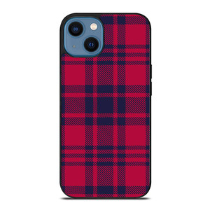 RED BLUE TARTAN PLAID PATTERN iPhone 14 Case Cover RED BLUE TARTAN PLAID PATTERN iPhone 14 Case Cover