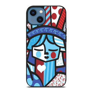 ROMERO BRITTO LIBERTY iPhone 14 Case Cover ROMERO BRITTO LIBERTY iPhone 14 Case Cover