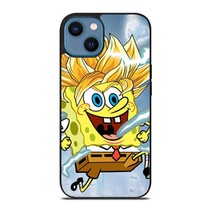 SPONGEBOB DRAGON BALL SAIYAN iPhone 14 Case Cover SPONGEBOB DRAGON BALL SAIYAN iPhone 14 Case Cover