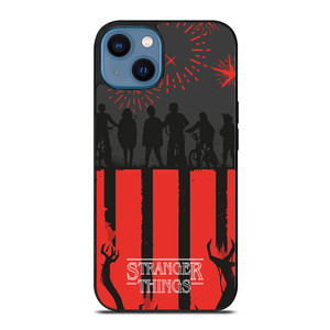 STRANGER THINGS SILHOUETTE iPhone 14 Case Cover STRANGER THINGS SILHOUETTE iPhone 14 Case Cover