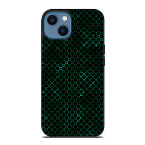 STYLISH HEXAGONAL GREEN PATTERN iPhone 14 Case Cover STYLISH HEXAGONAL GREEN PATTERN iPhone 14 Case Cover