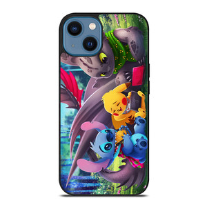 TOOTHLESS STITCH PIKACHU iPhone 14 Case Cover