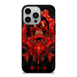 GEARS OF WAR SKULL RED iPhone 14 Pro Case Cover