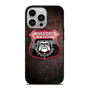 GEORGIA BULLDOGS RUSTY BADGE iPhone 14 Pro Case Cover