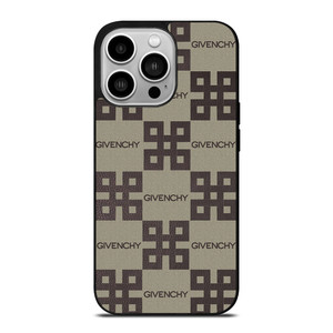 GIVENCHY LOGO COLLAGE LEATHER iPhone 14 Pro Case Cover