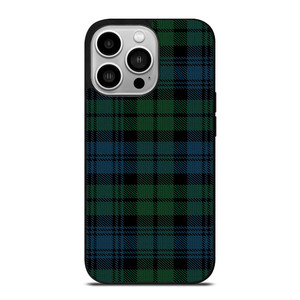 GREEN BLUE TARTAN PATTERN iPhone 14 Pro Case Cover GREEN BLUE TARTAN PATTERN iPhone 14 Pro Case Cover