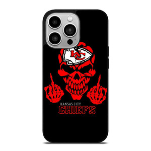KANSAS CITY CHIEFS SKUL LOGO iPhone 14 Pro Case Cover