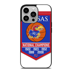KANSAS JAYHAWKS UNIVERSITY BASKETBALL iPhone 14 Pro Case Cover