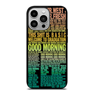 KANYE WEST RAPPER LYRICS iPhone 14 Pro Case Cover KANYE WEST RAPPER LYRICS iPhone 14 Pro Case Cover