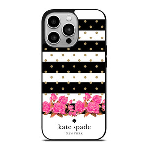 KATE SPADE NEW YORK FLORAL POLKADOTS iPhone 14 Pro Case Cover