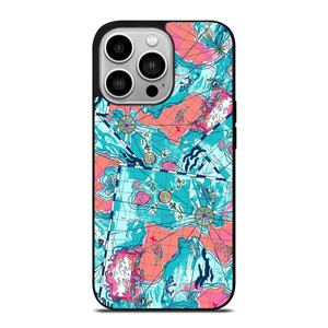 LILLY PULITZER MAP PATTERN iPhone 14 Pro Case Cover LILLY PULITZER MAP PATTERN iPhone 14 Pro Case Cover