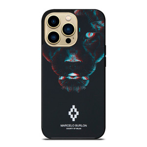 MARCELO BURLON BLACK PANTHER iPhone 14 Pro Case Cover MARCELO BURLON BLACK PANTHER iPhone 14 Pro Case Cover