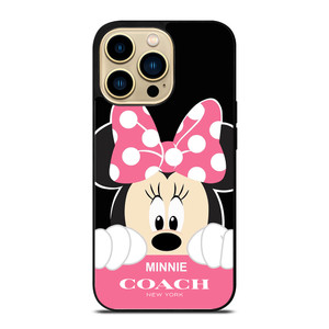 MINNIE MOUSE PINK COACH NEW YORK iPhone 14 Pro Case Cover