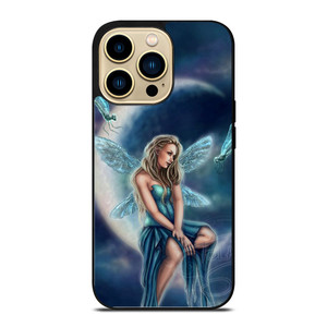 MOON DRAGONFLY FAIRY ART iPhone 14 Pro Case Cover