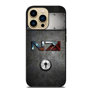 N7 MASS EFFECT METAL LOGO iPhone 14 Pro Case Cover N7 MASS EFFECT METAL LOGO iPhone 14 Pro Case Cover