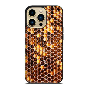 NATURAL HONEYCOMB PATTERN iPhone 14 Pro Case Cover