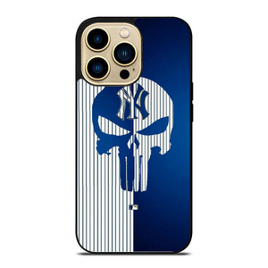 NEW YORK YANKEES SKULL PUNISHER iPhone 14 Pro Case Cover