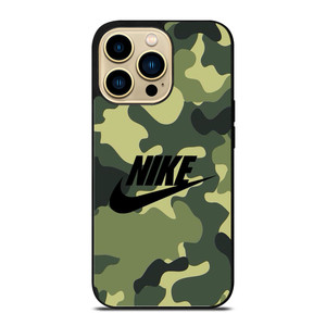 NIKE LOGO CAMO iPhone 14 Pro Case Cover