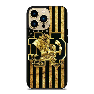 NOTRE DAME FIGHTING IRISH GOLD iPhone 14 Pro Case Cover