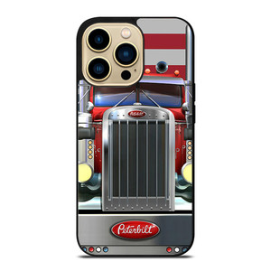 PETERBILT TRUCK AMERICAN FLAG iPhone 14 Pro Case Cover PETERBILT TRUCK AMERICAN FLAG iPhone 14 Pro Case Cover