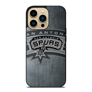SAN ANTONIO SPURS METAL LOGO iPhone 14 Pro Case Cover