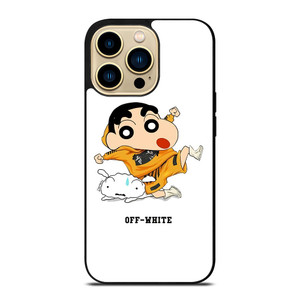 SHIN CHAN X OFF WHITE iPhone 14 Pro Case Cover