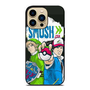 SMOSH ZELDA AND POKEMON iPhone 14 Pro Case Cover
