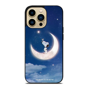 SNOOPY PEANUTS IN MOON iPhone 14 Pro Case Cover