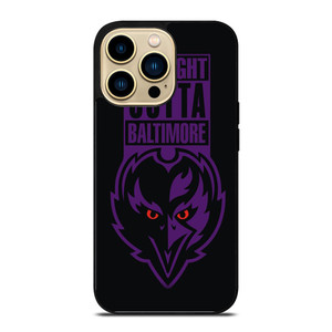 STRAIGHT OUTTA BALTIMORE BALTIMORE RAVENS iPhone 14 Pro Case Cover