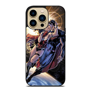 SUPERMAN KISSING WONDER WOMAN iPhone 14 Pro Case Cover SUPERMAN KISSING WONDER WOMAN iPhone 14 Pro Case Cover