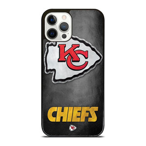 KANSAS CITY CHIEFS METAL LOGO iPhone 12 Pro Case Cover