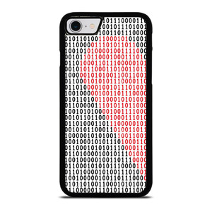 BINARY CODE HALF HEART PATTERN iPhone SE 2022 Case Cover