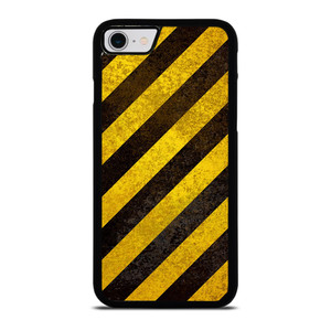 BLACK YELLOW POLICE LINE STRIPE iPhone SE 2022 Case Cover BLACK YELLOW POLICE LINE STRIPE iPhone SE 2022 Case Cover