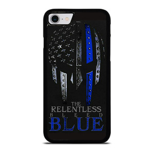 BLUE LINE POLICE WARRIOR SKULL iPhone SE 2022 Case Cover BLUE LINE POLICE WARRIOR SKULL iPhone SE 2022 Case Cover