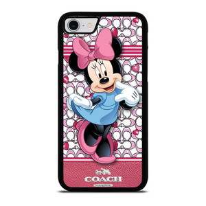 COACH MINNIE MOUSE PINK PATTERN iPhone SE 2022 Case Cover COACH MINNIE MOUSE PINK PATTERN iPhone SE 2022 Case Cover