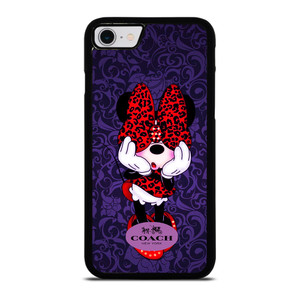 COACH MINNIE MOUSE PURPLE iPhone SE 2022 Case Cover