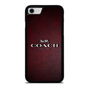 COACH NEW YORK LOGO LEATHER iPhone SE 2022 Case Cover